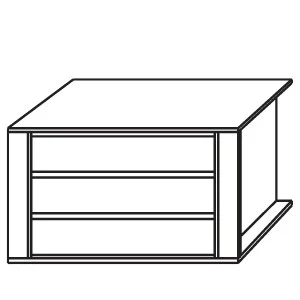 98AE - Schubkasteneinsatz / 3 Schubkästen / Holzfront