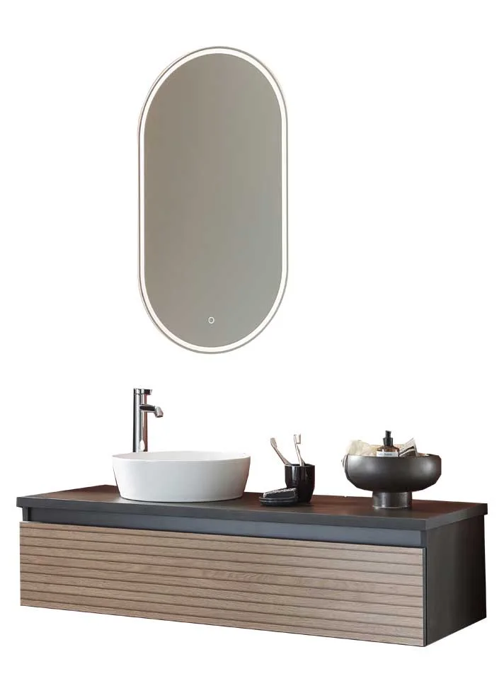Puris Vialli Waschtisch mit Unterschrank 120 cm breit - Becken links - Ansicht 2