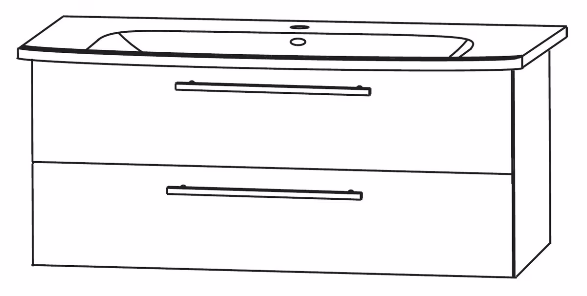 Puris Fine Line Badmöbel Set 122 / 125 cm breit - Ansicht 10