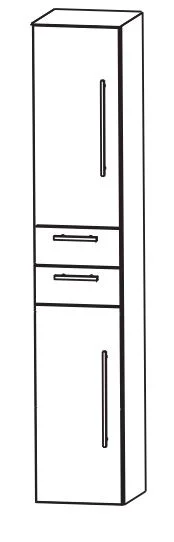 Puris Fine Line Hochschrank 40 cm HNA044001 L/R - Ansicht 2