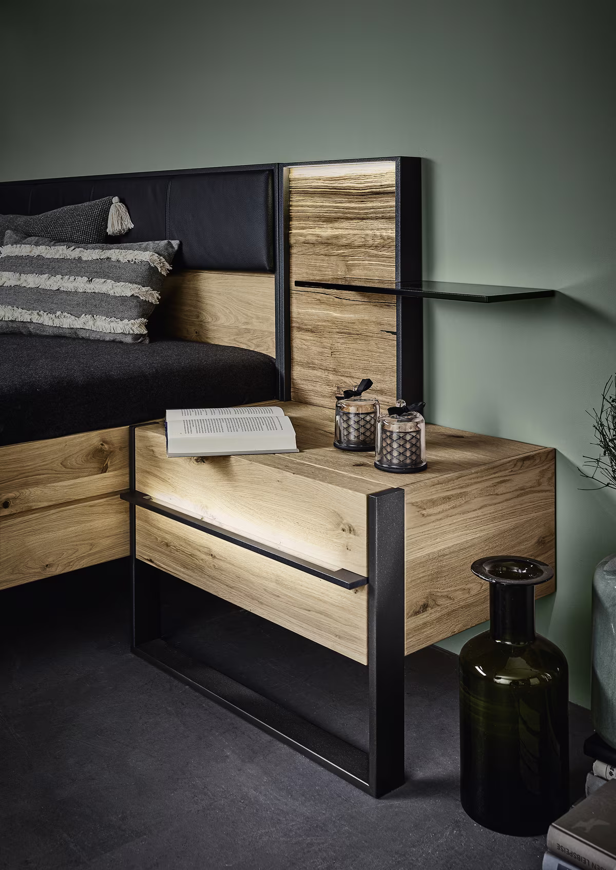 Thielemeyer Steel Komfortbett / Kopfteil mit Kunstleder - Ansicht 4