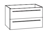 WKHSA7 Waschtischunterschrank, 1 Schubkasten, 1 Auszug - Maße: 77x47,8x49,3 cm