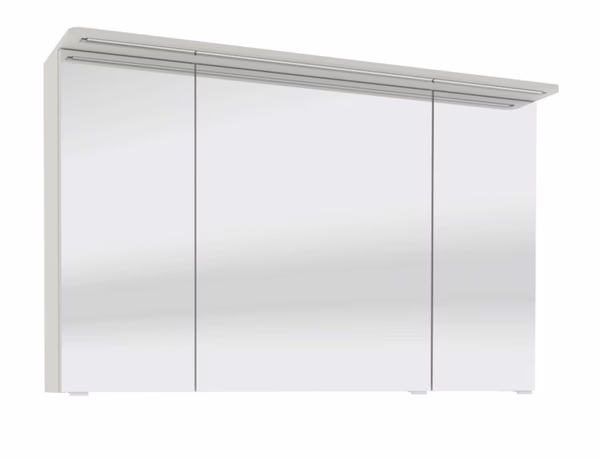 mit Spiegelschrank mit Kranzboden 120 cm