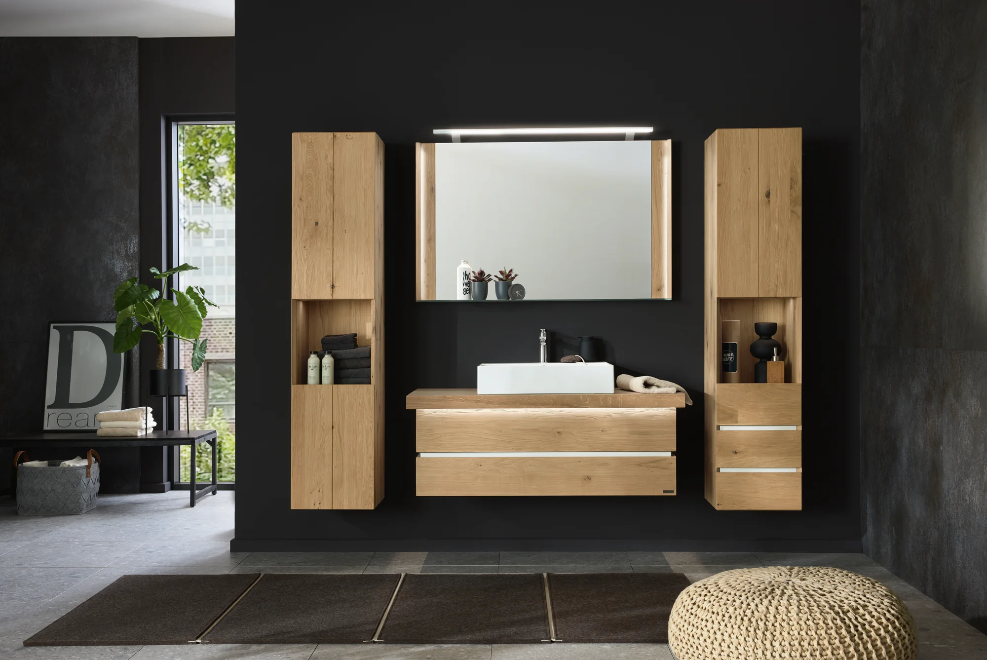 Thielemeyer Fresh Massivholz Badmöbelset 800070/801070 - Vorschlag 5 - 122 cm - Ansicht 2
