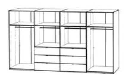 Korpus - Breite 400cm / Höhe 222cm