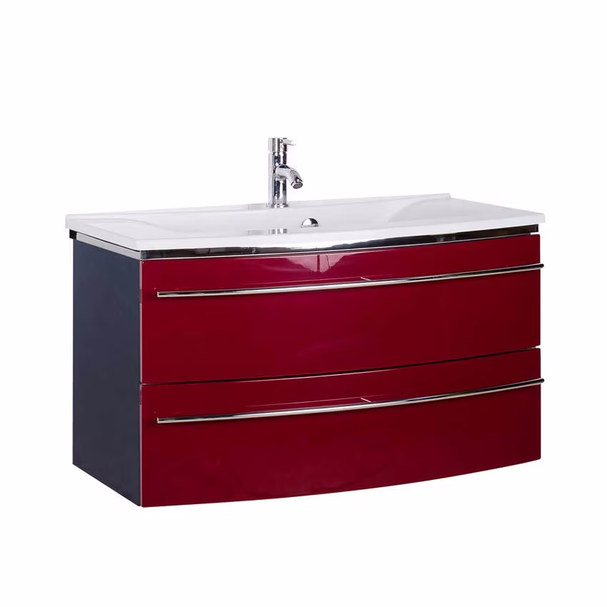 MARLIN 3040city Waschtisch-Set 90 cm - Mineralmarmor - Ansicht 5