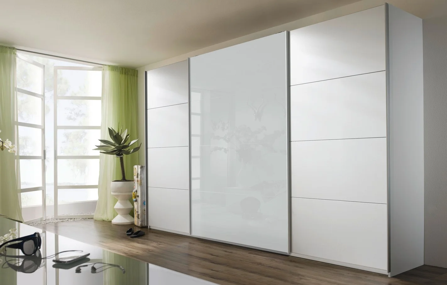 Rauch ORANGE Schwebetürenschrank Quadra Front Dekortür/Glastür - Ansicht 5