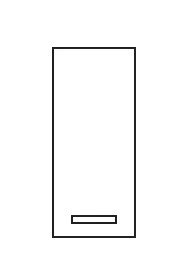 Wandschrank 30 cm breit 992.113035 / 992.123035