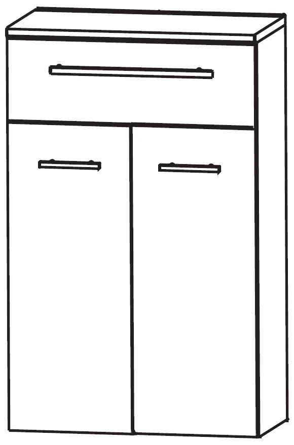 Puris Linea Highboard mit Wäschekippe 60 cm HBA556W01 - Ansicht 2