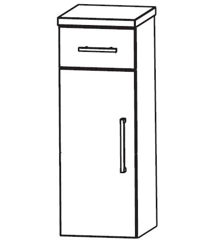 Puris Classic Line Highboard 40 cm HBA554A7M - Ansicht 2