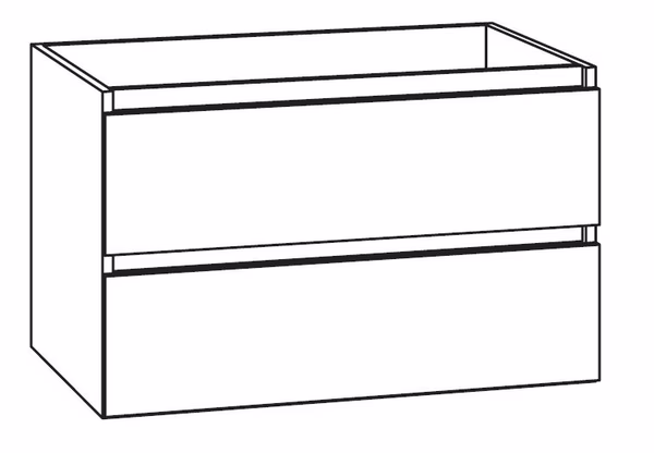 Waschtischunterschrank: 1 Schubkaten, 1 Auszug  (Höhe: 47,8 cm / Tiefe: 49,3 cm)