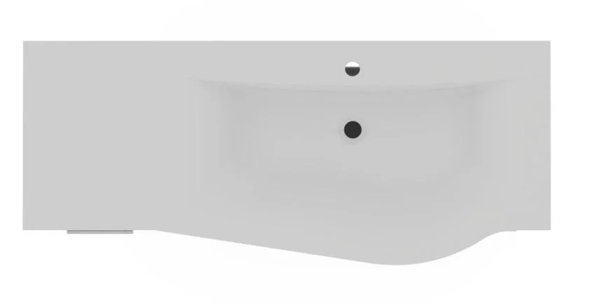 Evermite Waschtisch 120 cm - geschwungene Seite links oder rechts