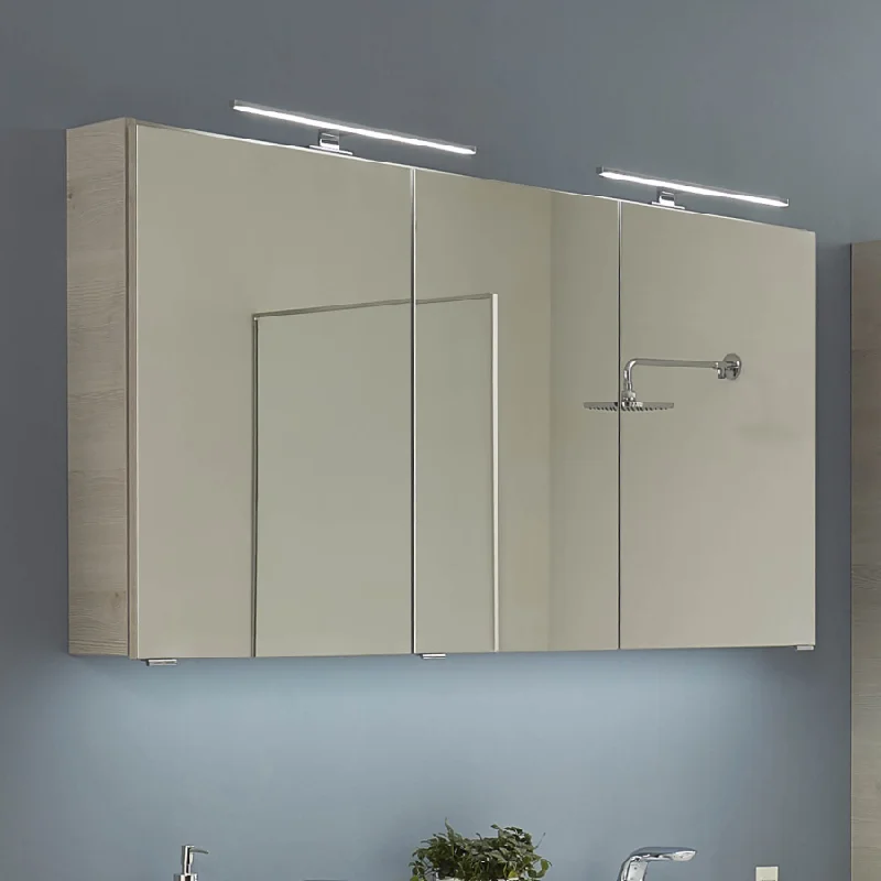 6025-SPS 12 Spiegelschrank mit LED-Aufsatzleuchten
