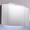 CS SPS 77, inkl. LED Beleuchtung, 3 Drehtüren, einfach verspiegelt, mit Schalter und Steckdose - 67x120x17 cm