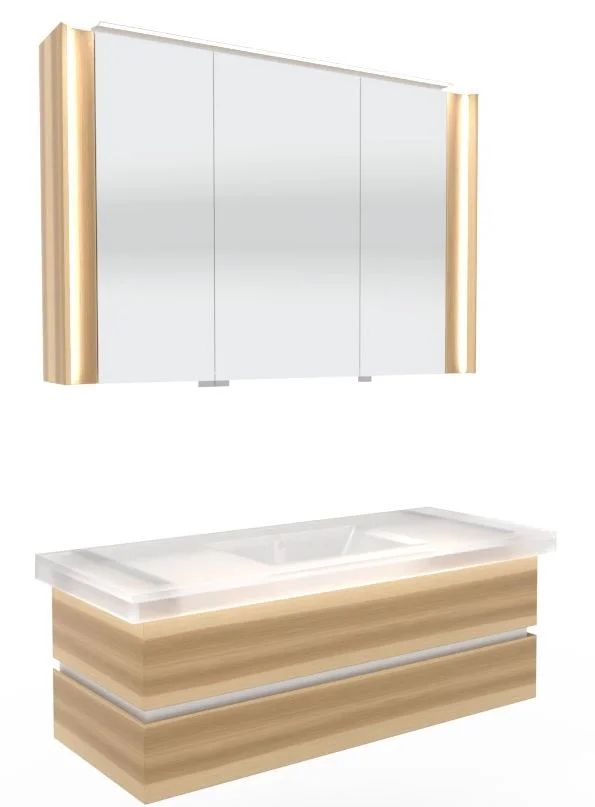 Thielemeyer Fresh Massivholz Badmöbelset Vorschlag 800080 - 122 cm - Ansicht 4