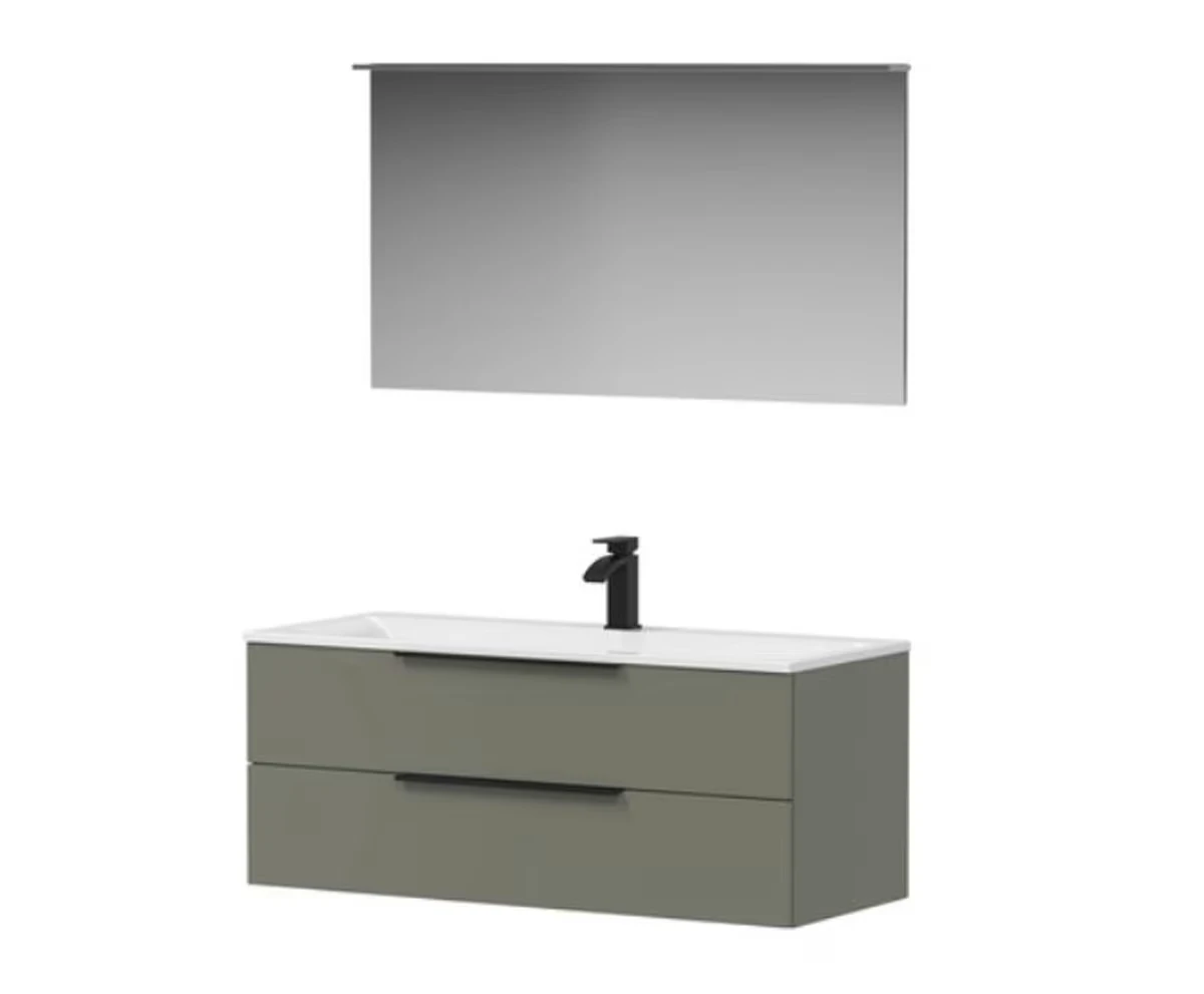 Puris Star Line Badmöbel Set 90,6 cm breit kombinierbar – Glas – Spiegelschrank wählbar