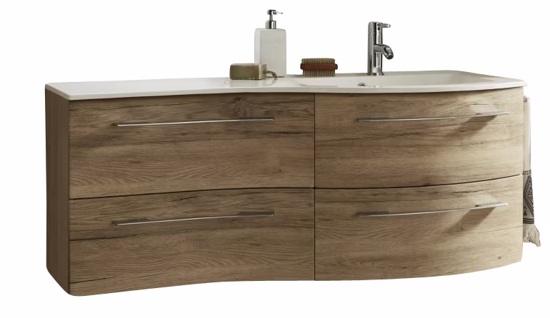 MARLIN 3280cara Waschplatz 120 cm / Waschtisch rechts - Variante 2