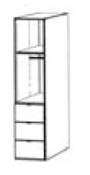 Korpus - Breite 50cm / Höhe 222cm