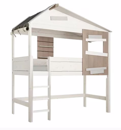 LIFETIME kidsrooms halbhohes Hausbett mit Leiter inkl. Deluxe Lattenrost - Ansicht 2