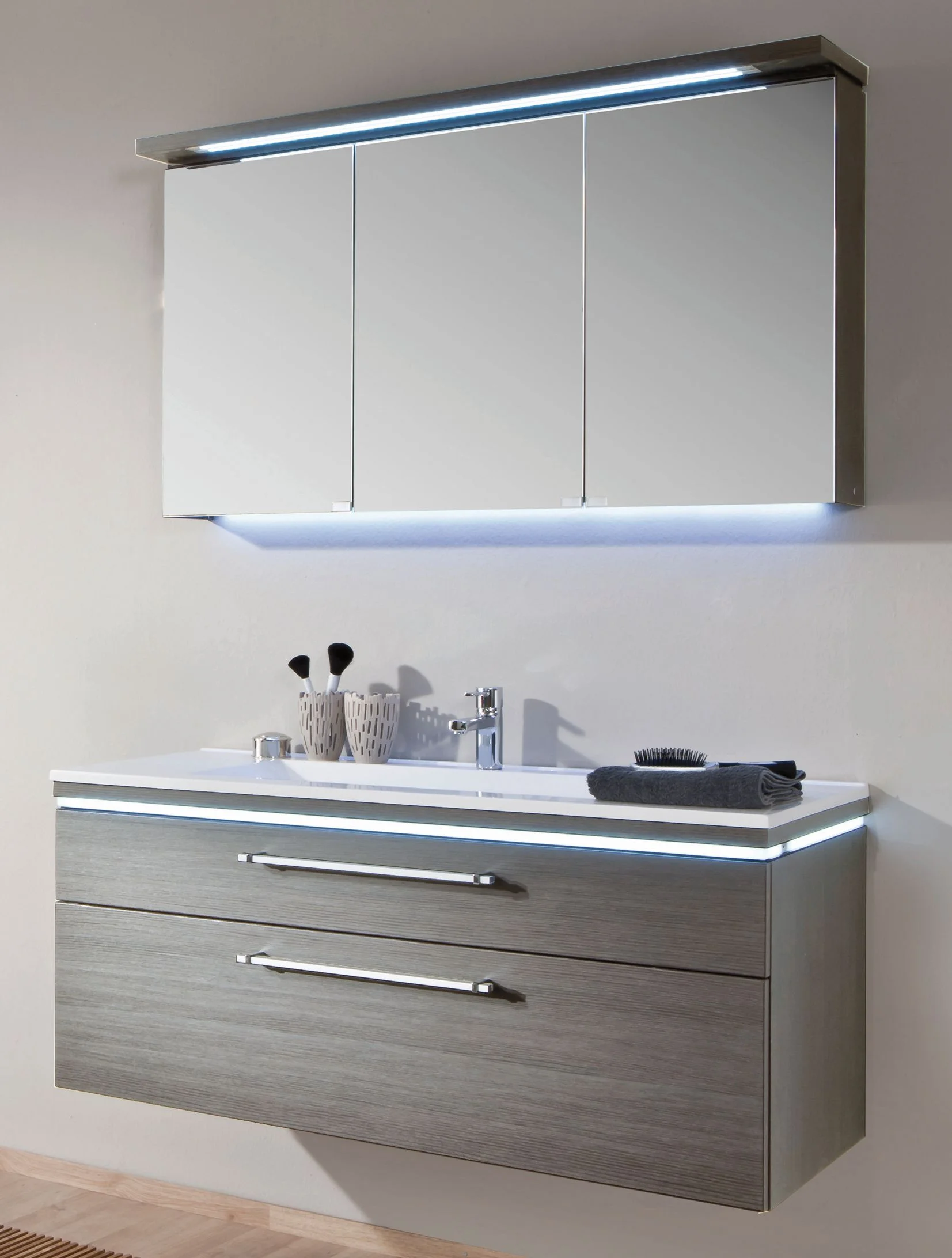 Puris Cool Line Badmöbel Set 122 cm breit kombinierbar - Ansicht 7
