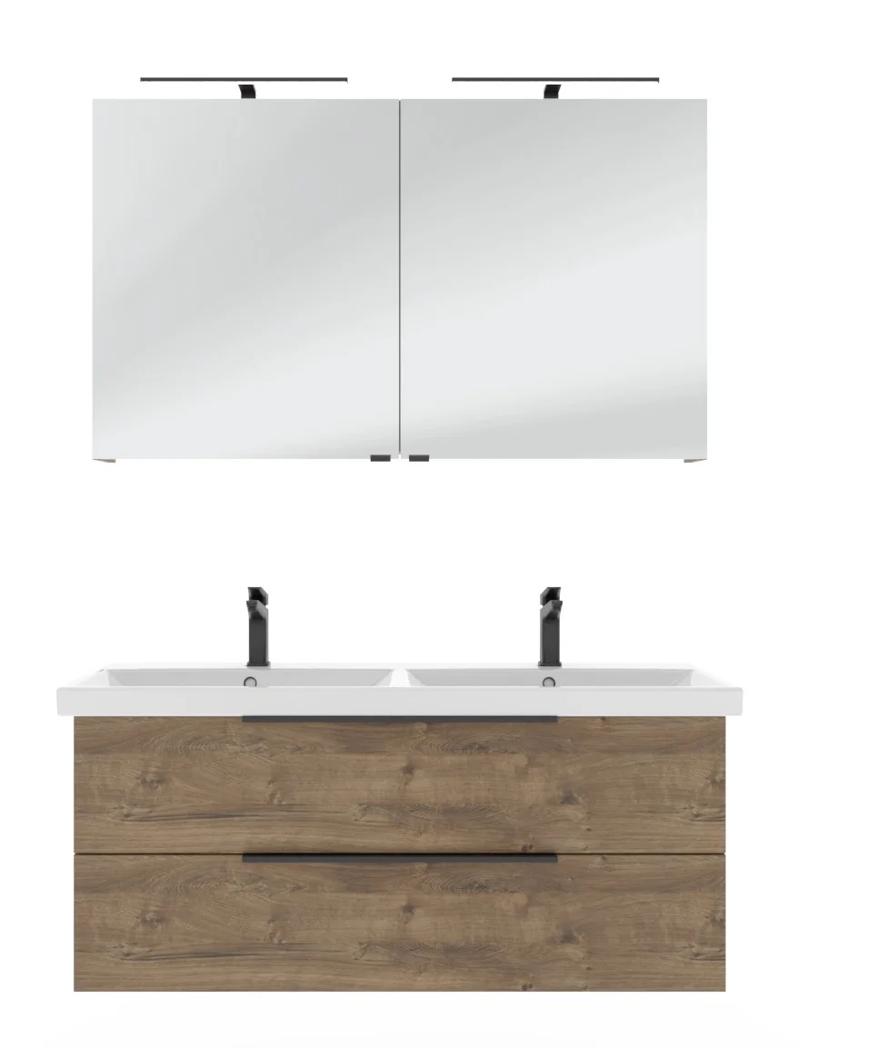 Pelipal 6090 Badmöbelset 120 cm - Doppelwaschbecken - Ansicht 3