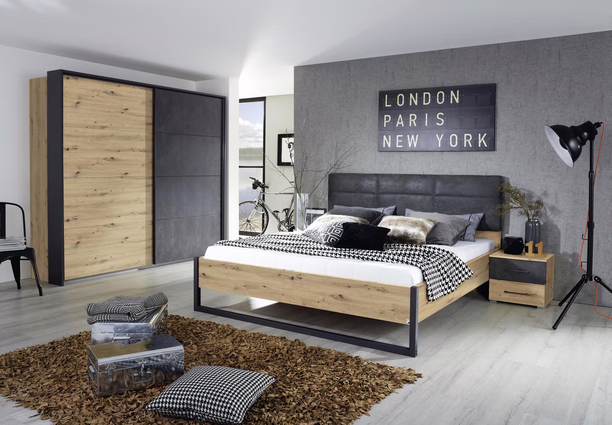 Rauch ORANGE Tampa Bett mit Polsterkopfteil 7179