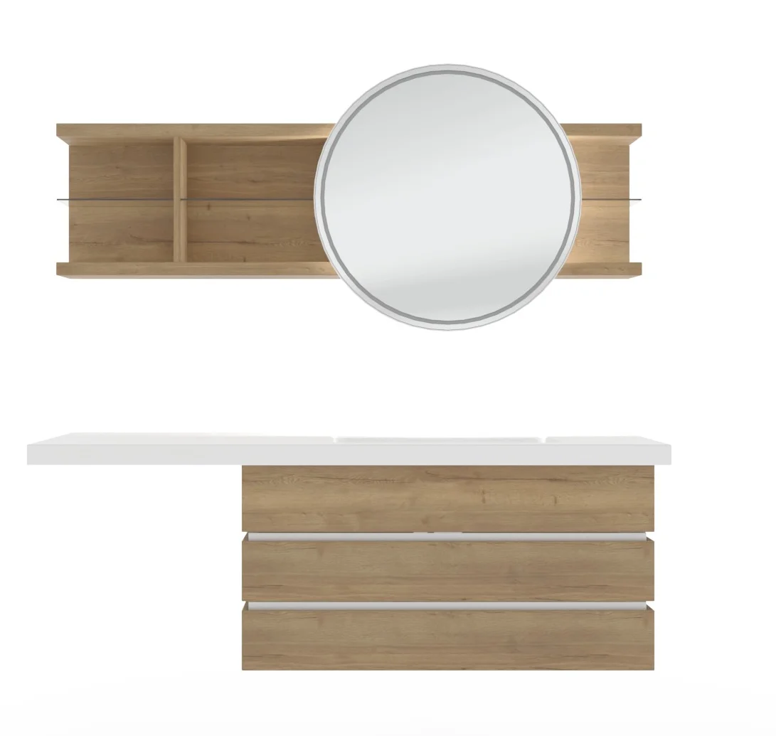 Thielemeyer Fresh Massivholz Badmöbelset 800001/801001 - 177 cm - Ansicht 2