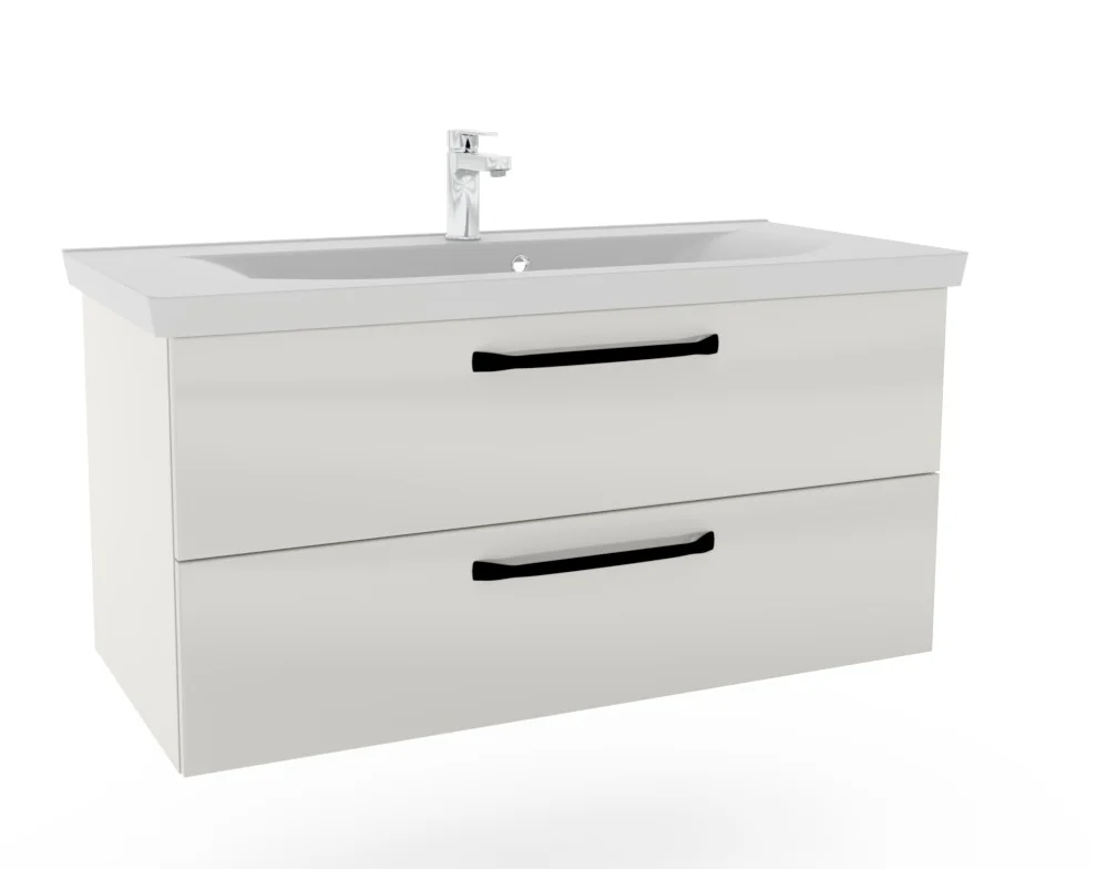 Pelipal TrenTino Badmöbel Set 110 cm breit - Spiegel wählbar - Ansicht 7