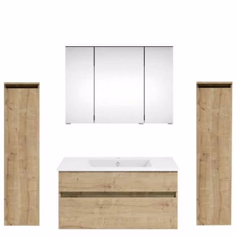 Puris Next 4 You - Badmöbelkombination 5-teilig 90 cm breit