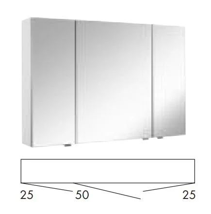 MARLIN 3980spiegel - Spiegelschrank 100 cm breit - SOX10