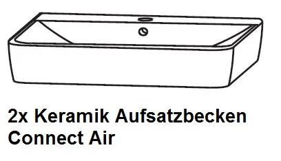 Puris Unique Waschtisch mit Unterschrank  142 cm breit - Ansicht 4