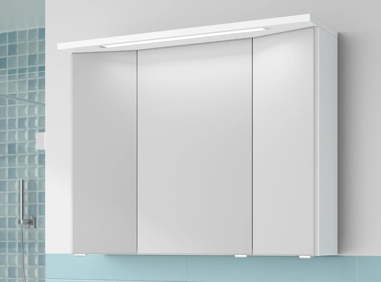 Calmo Badmöbelset Tessa 90 cm breit Weiß - 3-teilig - Ansicht 3