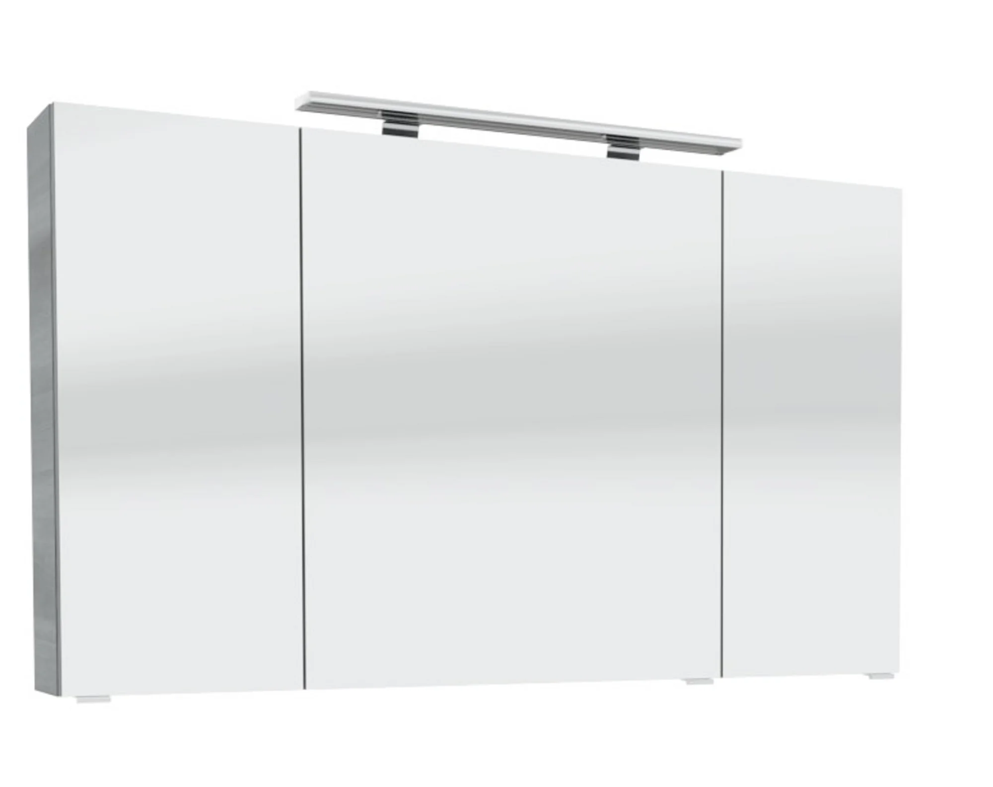 mit Spiegelschrank mit Aufsatzleuchte 120 cm