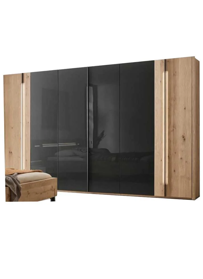 Thielemeyer Cubo Kleiderschrank / 6-türig mit Designgriffleisten