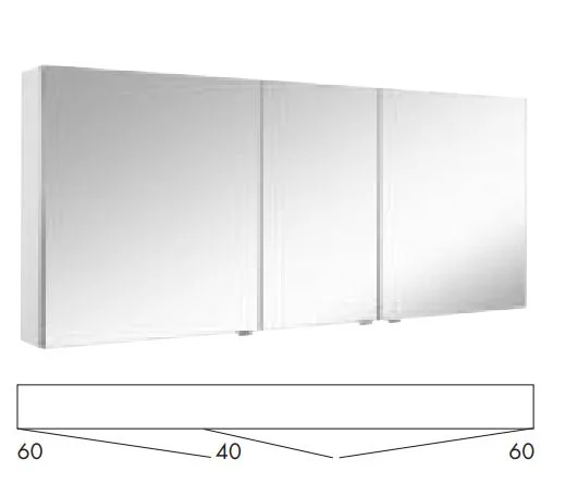 MARLIN 3980spiegel - Spiegelschrank 160 cm breit - SOX16