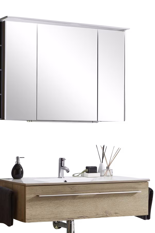 MARLIN 3260fair Kombination 100 cm / mit Spiegelschrank - Variante 2