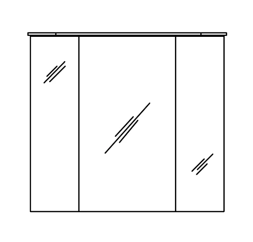 Pelipal Pineo 3D Spiegelschrank 80 cm PN-SPS 22 - Ansicht 4