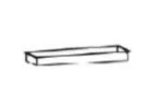 1x 155969 - Utensilieneinsatz für Hängekonsole - Ausführung Metall Farbe Titan - 58,9x4x18 cm