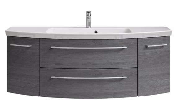 Waschtisch-Unterschrank, 2 Auszüge, 2 Drehtüren
