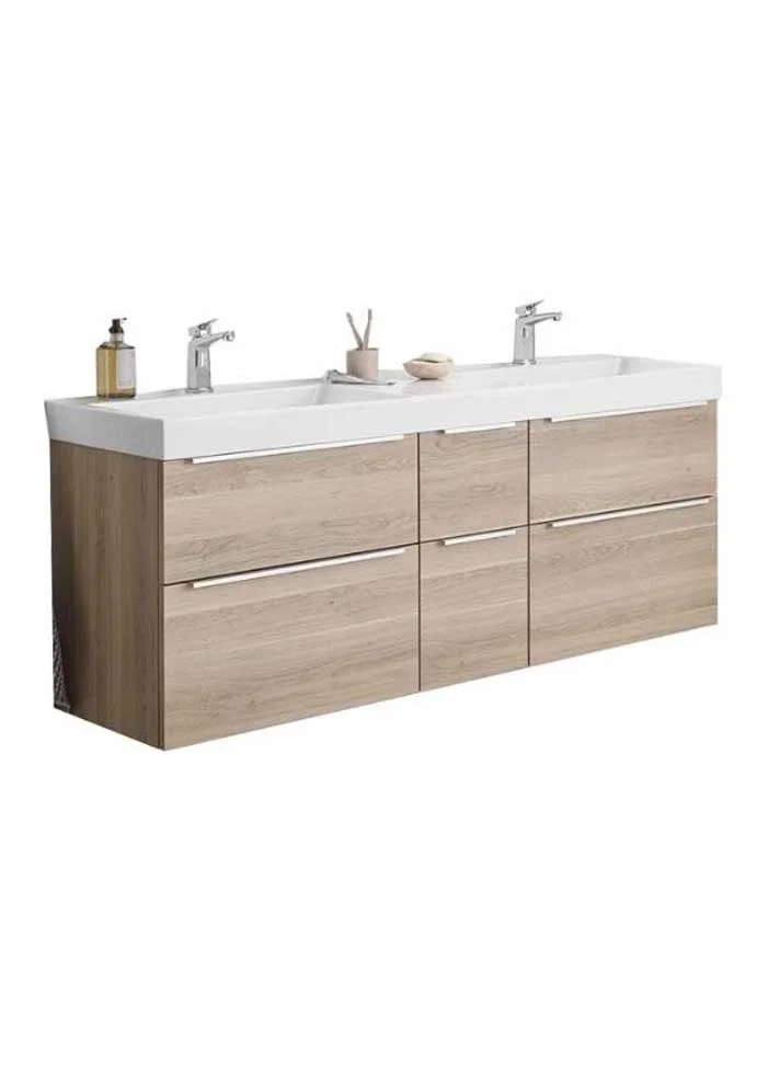 Puris c!mano Doppelwaschtisch mit Unterschrank - 152 cm