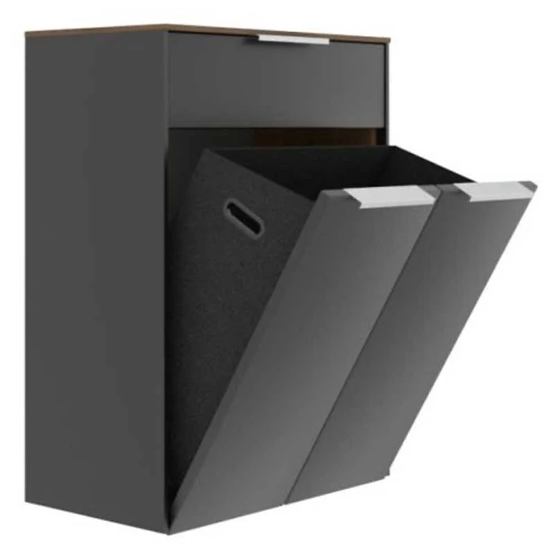Puris Swing Highboard mit Wäschekippe 60 cm HBA556A7W