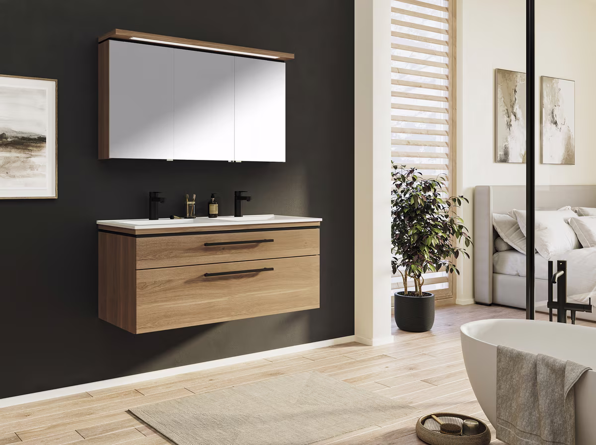 Puris Cool Line Badmöbel Set 122 cm breit kombinierbar - Ansicht 5