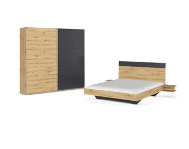 Rauch Blue Monza Schlafzimmerset inkl. Schwebetürenschrank - Ansicht 4