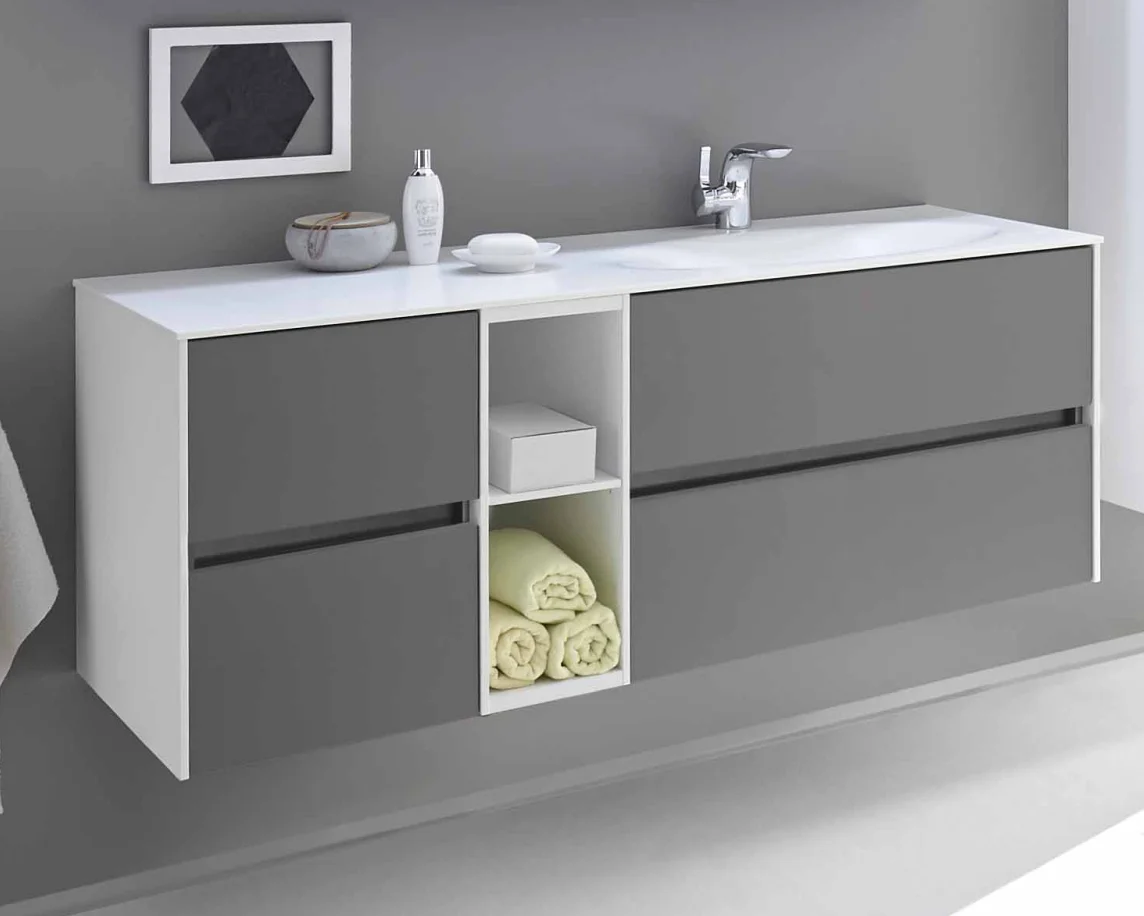 Pelipal 6010 Waschtisch-Set 133 cm - Rechts - Ansicht 2