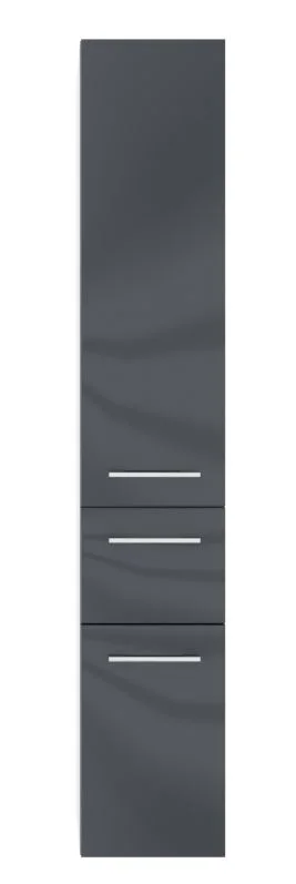 Marlin 3990 Hochschrank mit Wäschekippe, Anthrazit glanz, Anschlag links - Neuware sofort lieferbar - Ansicht 2