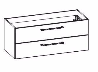 6025 WTUSL-03 Waschtischunterschrank mit 2 Auszügen