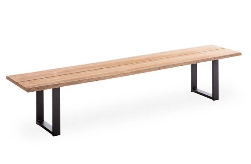Niehoff Garden Bank Solid mit Teak-Platte inkl. Baumkante