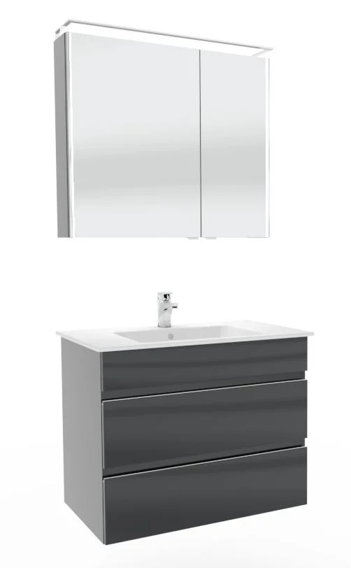 Marlin Bad 3290 Badmöbel Set - 80 cm breit - Ansicht 18