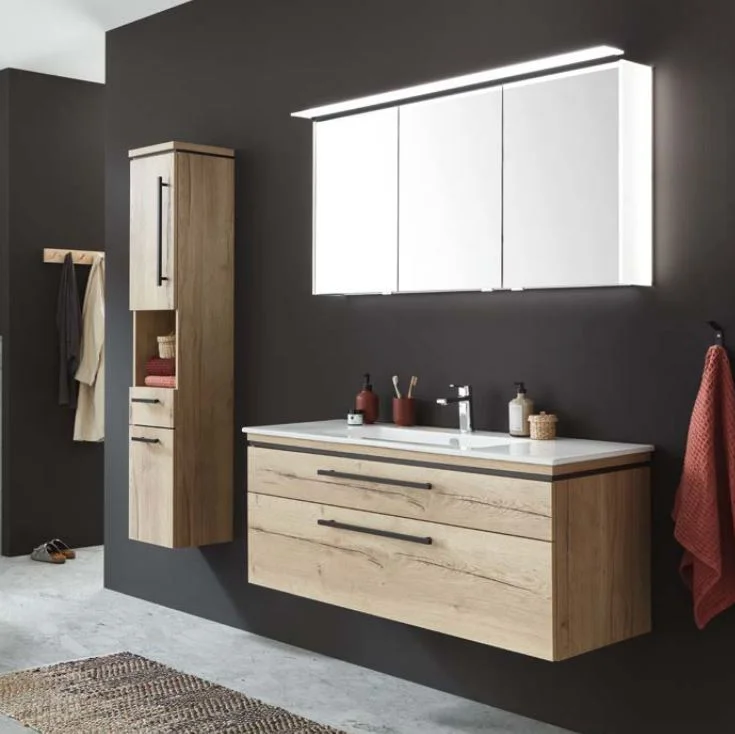 Puris Cool Line Badmöbelset 120 cm - mit Spiegelschrank Serie C - Ansicht 4