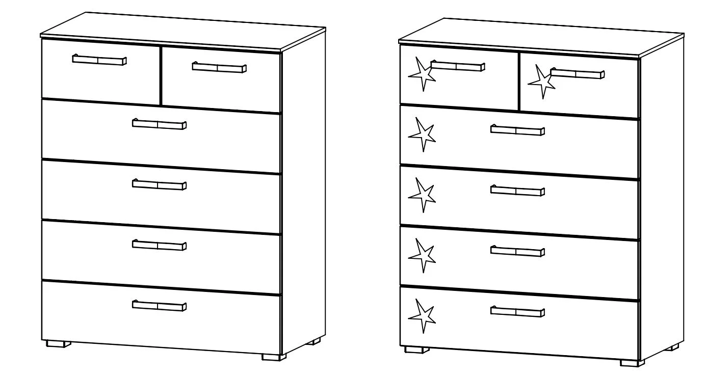Rauch Select Mavi Extra / Kommoden-Varianten 100 cm hoch - Ansicht 3